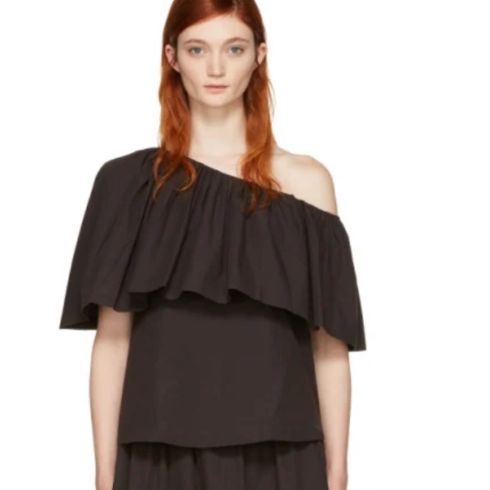 EDIT Ruffle off the shoulder top